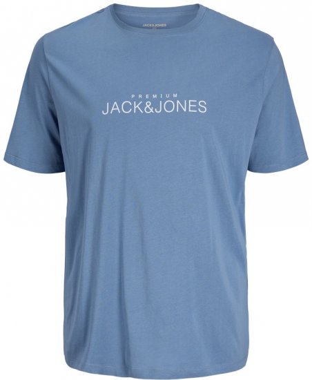 Jack & Jones Lavance Crew Neck T-Shirt Light Blue - Magliette - Magliette Uomo Taglie Forti