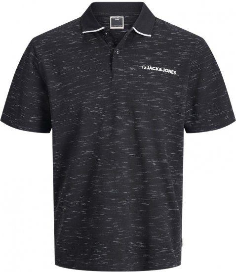 Jack & Jones Logan Polo Shirt Black - Polo - Polo Uomo Taglie Forti