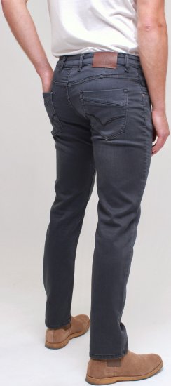 Kam Jeans Jacob Knitted Denim Reg Fit Jeans Charcoal - Jeans & pantaloni - Jeans & Pantaloni Uomo Taglie Forti