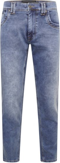 Kam Jeans Jacob Knitted Denim Reg Fit Jeans Light Wash Blue - Jeans & pantaloni - Jeans & Pantaloni Uomo Taglie Forti