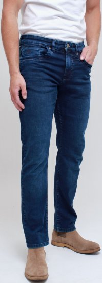 Kam Jeans Jacob Knitted Denim Reg Fit Jeans Mid Wash Blue - Jeans & pantaloni - Jeans & Pantaloni Uomo Taglie Forti