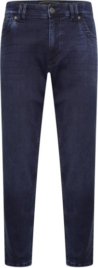 Kam Jeans Jacob Knitted Denim Reg Fit Jeans Mid Wash Blue - Jeans & pantaloni - Jeans & Pantaloni Uomo Taglie Forti