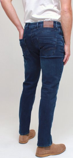Kam Jeans Jacob Knitted Denim Reg Fit Jeans Mid Wash Blue - Jeans & pantaloni - Jeans & Pantaloni Uomo Taglie Forti