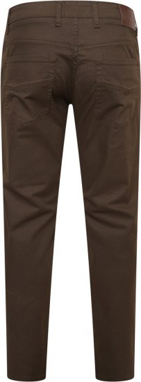 Kam Jeans 265 5 Pocket Weave Stretch Pants Brown - Jeans & pantaloni - Jeans & Pantaloni Uomo Taglie Forti