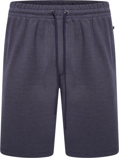 Kam Jeans 3317 Textured Interlock Shorts Indigo - Pantaloni & pantaloncini tuta - Pantaloni Tuta Uomo Taglie Forti