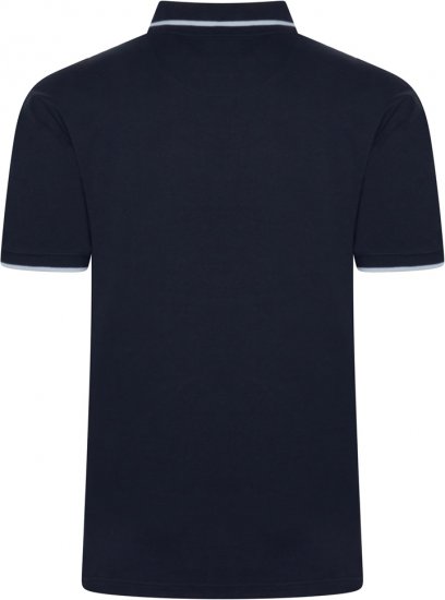 Kam Jeans 5518 Smart Mini Geo-Print Polo Navy - Polo - Polo Uomo Taglie Forti