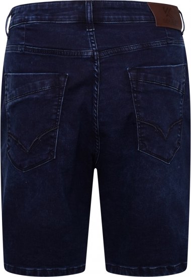 Kam Jeans Pepe Knitted Denim Shorts Mid Wash Blue - Shorts - Pantaloncini Uomo Taglie Forti