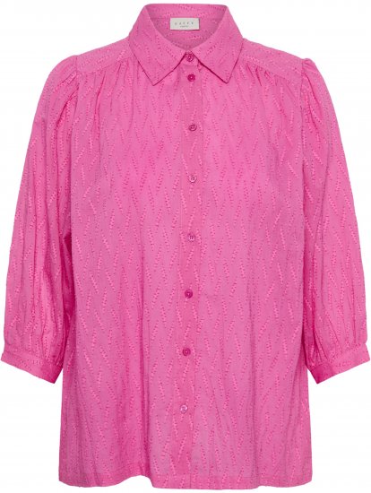 Kaffe Curve Gabby Camicia con maniche accorciate Rosa - Camicie - 