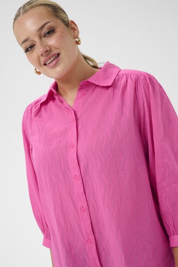 Kaffe Curve Gabby Camicia con maniche accorciate Rosa - Camicie - 