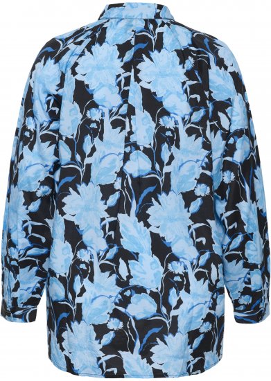 Kaffe Curve Sasja Camicia a maniche lunghe Blue Snake Flower - Camicie e tuniche - 