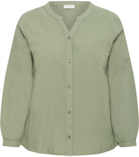 Kaffe Curve Nana Camicia a maniche lunghe Verde - Camicie e tuniche - 