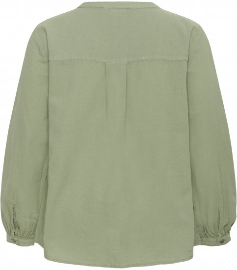 Kaffe Curve Nana Camicia a maniche lunghe Verde - Camicie e tuniche - 