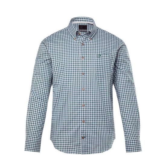 JP1880 Shirt Checked Traditional Long Sleeve Jade - Abbigliamento da festa - Abbigliamento da festa – Per festeggiare con stile e comodità