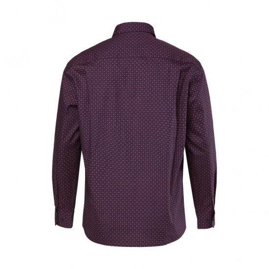 Boston Park Shirt Long Sleeve Navy Blue - Camicie - Camicie Taglie Forti Uomo