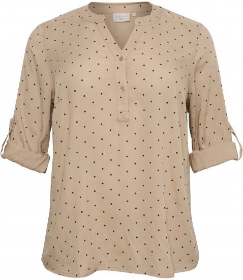 Kaffe Curve Joy Blusa Nomad/Nero A Pois - Camicie e tuniche - 