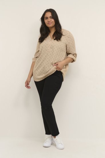 Kaffe Curve Joy Blusa Nomad/Nero A Pois - Camicie e tuniche - 
