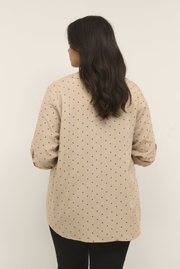 Kaffe Curve Joy Blusa Nomad/Nero A Pois - Camicie e tuniche - 