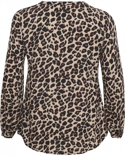 Kaffe Curve Mirta Tilly Blusa Stampa Leopardo - Camicie e tuniche - 