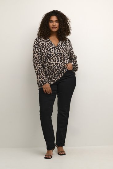 Kaffe Curve Mirta Tilly Blusa Stampa Leopardo - Camicie e tuniche - 