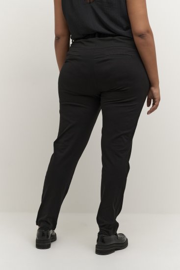 Kaffe Curve Jia Pantaloni Nero profondo - Jeans & Pantaloni Donna Taglie Comode – Plus Size - 