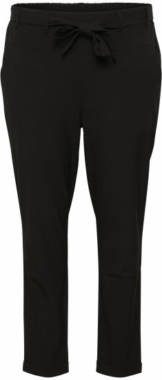 Kaffe Curve Jia Pantaloni con cintura Nero profondo - Jeans & Pantaloni Donna Taglie Comode – Plus Size - 