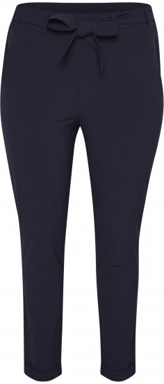 Kaffe Curve Jia Pantaloni con cintura Blu navy notte - Jeans & Pantaloni Donna Taglie Comode – Plus Size - 
