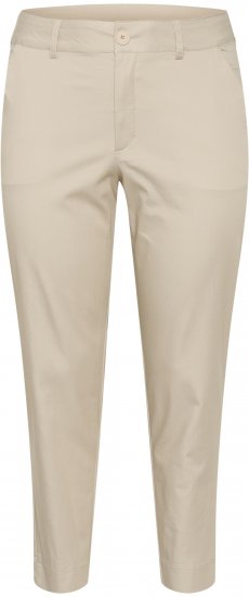 Kaffe Curve Leana Pantaloni Chino 7/8 Grigio Piuma - Jeans & Pantaloni Donna Taglie Comode – Plus Size - 