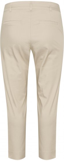 Kaffe Curve Leana Pantaloni Chino 7/8 Grigio Piuma - Jeans & Pantaloni Donna Taglie Comode – Plus Size - 