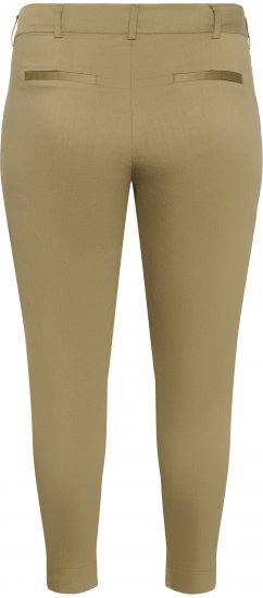 Kaffe Curve Leana Pantaloni Chino 7/8 Rovere Pietrificato - Jeans & Pantaloni Donna Taglie Comode – Plus Size - 