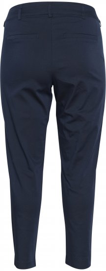 Kaffe Curve Leana Pantaloni Chino 7/8 Blu Marino Mezzanotte - Jeans & Pantaloni Donna Taglie Comode – Plus Size - 