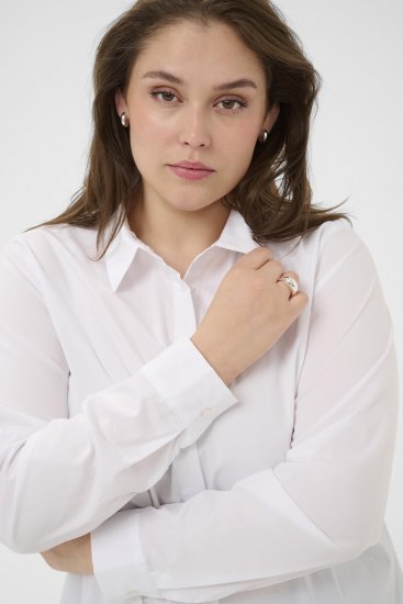 Kaffe Curve Laina Shirt Optical White - Camicie - 