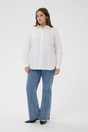 Kaffe Curve Laina Shirt Optical White - Camicie - 