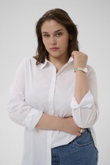 Kaffe Curve Laina Shirt Optical White - Camicie - 
