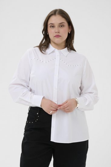 Kaffe Curve Janni Shirt Optical White - Camicie - 