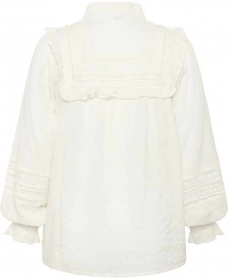 Kaffe Curve Jessa Shirt Long Sleeve White - Camicie - 