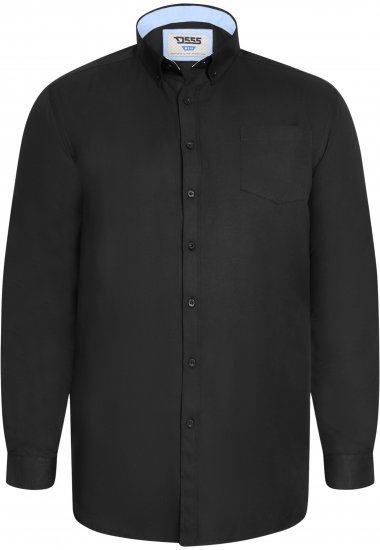D555 Richard Camicia Oxford A Maniche Lunghe TALL Nera - TALL camicie - 
