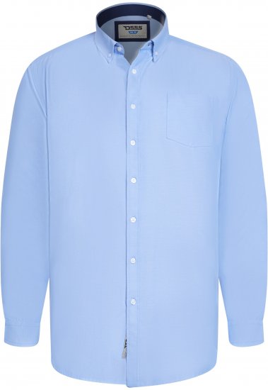 D555 Richard Camicia Oxford A Maniche Lunghe TALL Azzurro Cielo - TALL camicie - 