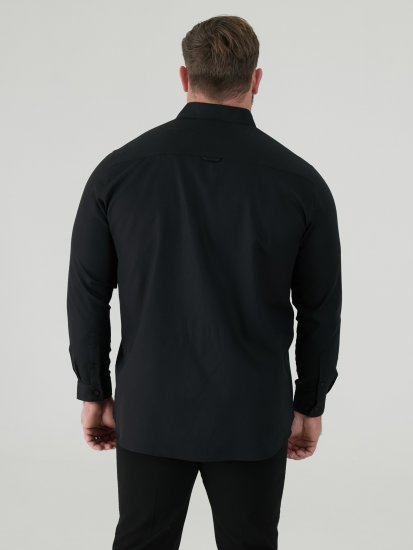 D555 Richard Camicia Oxford A Maniche Lunghe TALL Nera - TALL camicie - 
