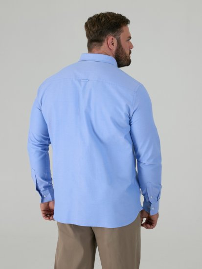 D555 Richard Camicia Oxford A Maniche Lunghe TALL Azzurro Cielo - TALL camicie - 
