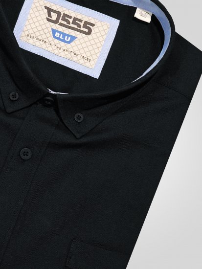 D555 Richard Camicia Oxford A Maniche Lunghe TALL Nera - TALL camicie - 