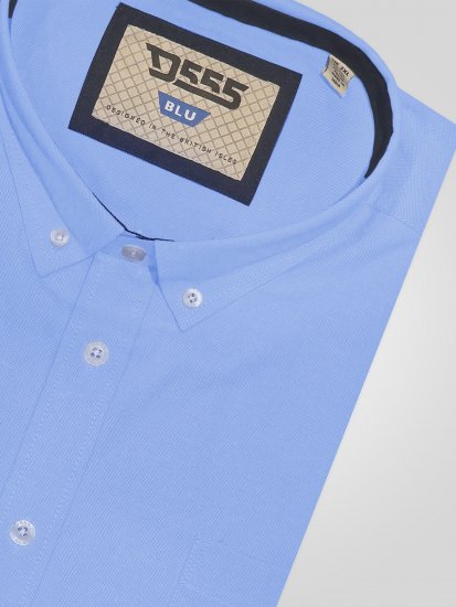 D555 Richard Camicia Oxford A Maniche Lunghe TALL Azzurro Cielo - TALL camicie - 