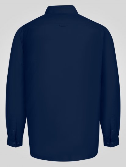 D555 Richard Camicia Oxford A Maniche Lunghe TALL Blu Navy - TALL camicie - 