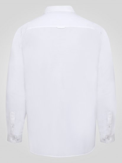 D555 Richard Camicia Oxford A Maniche Lunghe TALL Bianca - TALL camicie - 