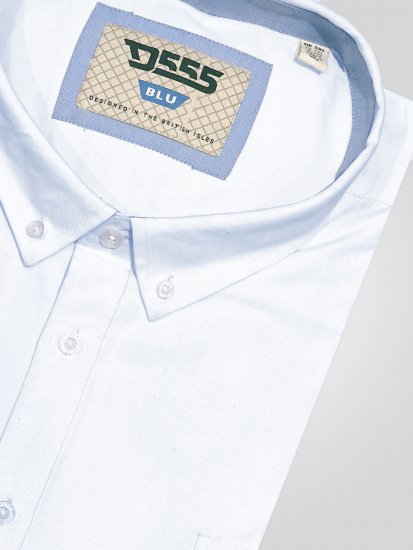 D555 Richard Camicia Oxford A Maniche Lunghe TALL Bianca - TALL camicie - 