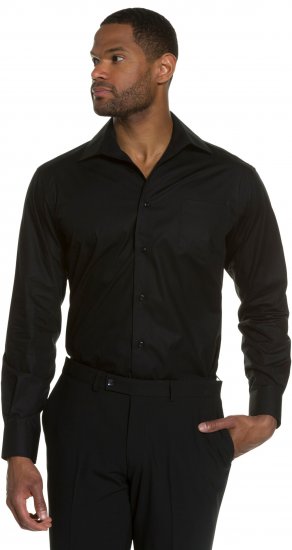 JP1880 Comfort Fit with Chest Pocket Shirt TALL Black - TALL camicie - 