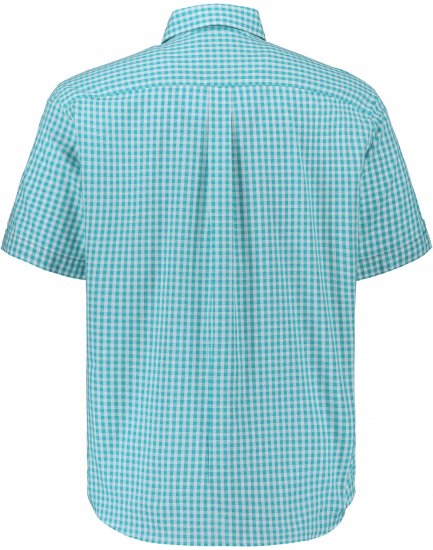 JP1880 Shirt Traditional Short Sleeve Turquoise - Camicie - Camicie Taglie Forti Uomo