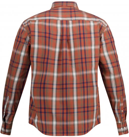 JP1880 Shirt Long Sleeve Checked Dark Orange TALL - ABBIGLIAMENTO UOMO MT-6XLT - Taglie Tall Uomo