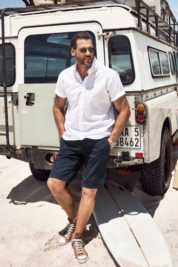 JP1880 Business Modern Fit Short Sleeve Shirt TALL Off-White - TALL camicie - 