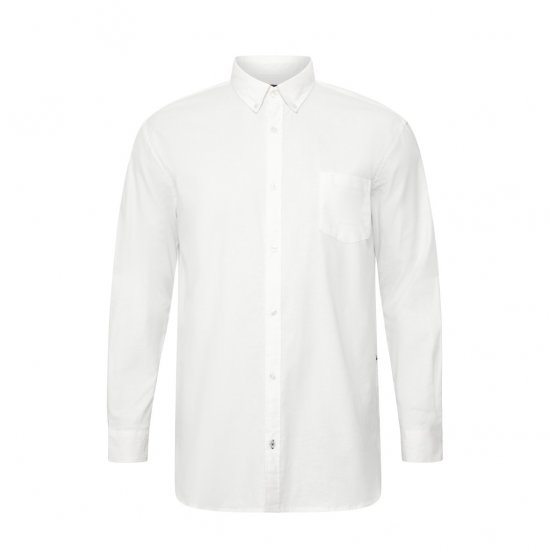 North Latitude Oxford Shirt White - Camicie - Camicie Taglie Forti Uomo
