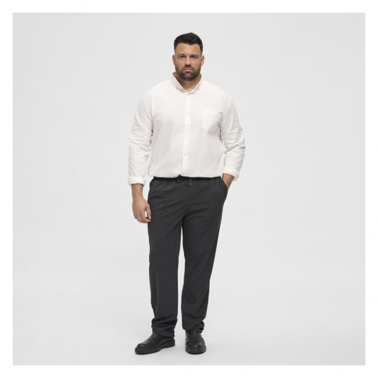 North Latitude Oxford Shirt White - Camicie - Camicie Taglie Forti Uomo